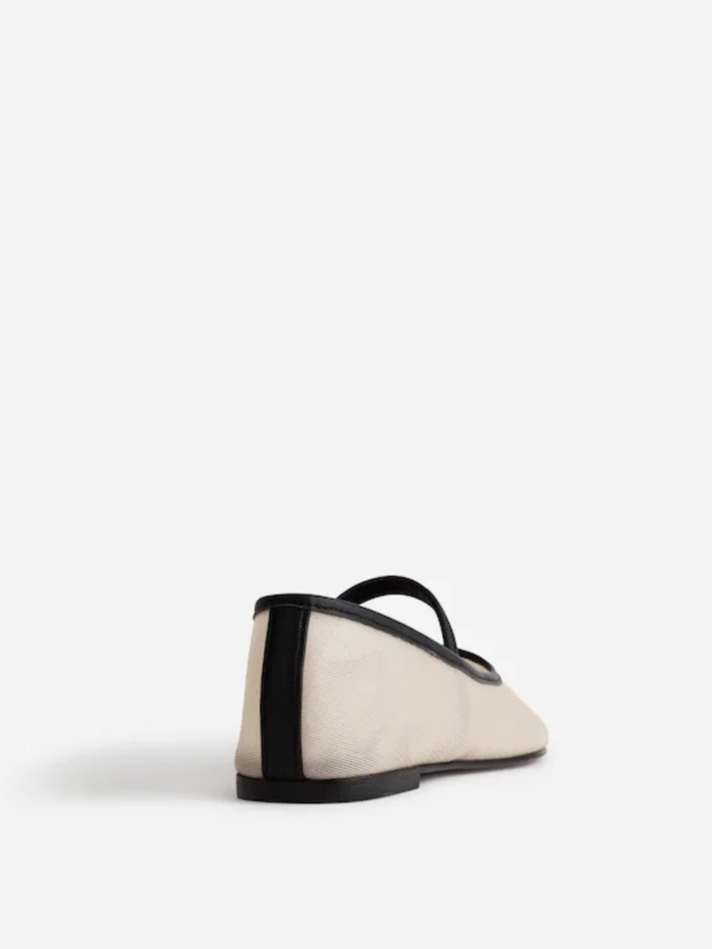 Madewell The Greta Ballet Flat in Ecru and Black Mesh Size 9.5 - Picture 5 of 12